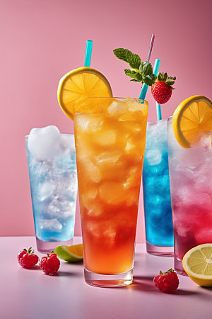 果汁饮料夏日摄影图