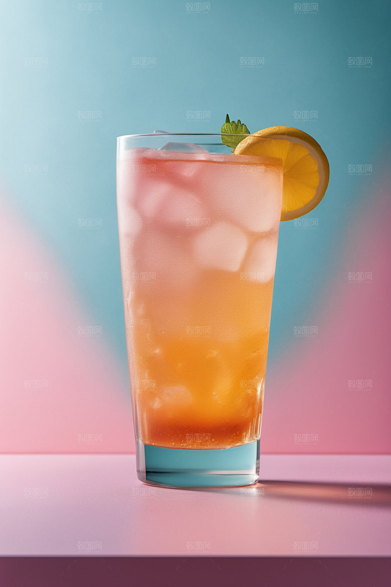 果汁缤纷茶饮摄影图