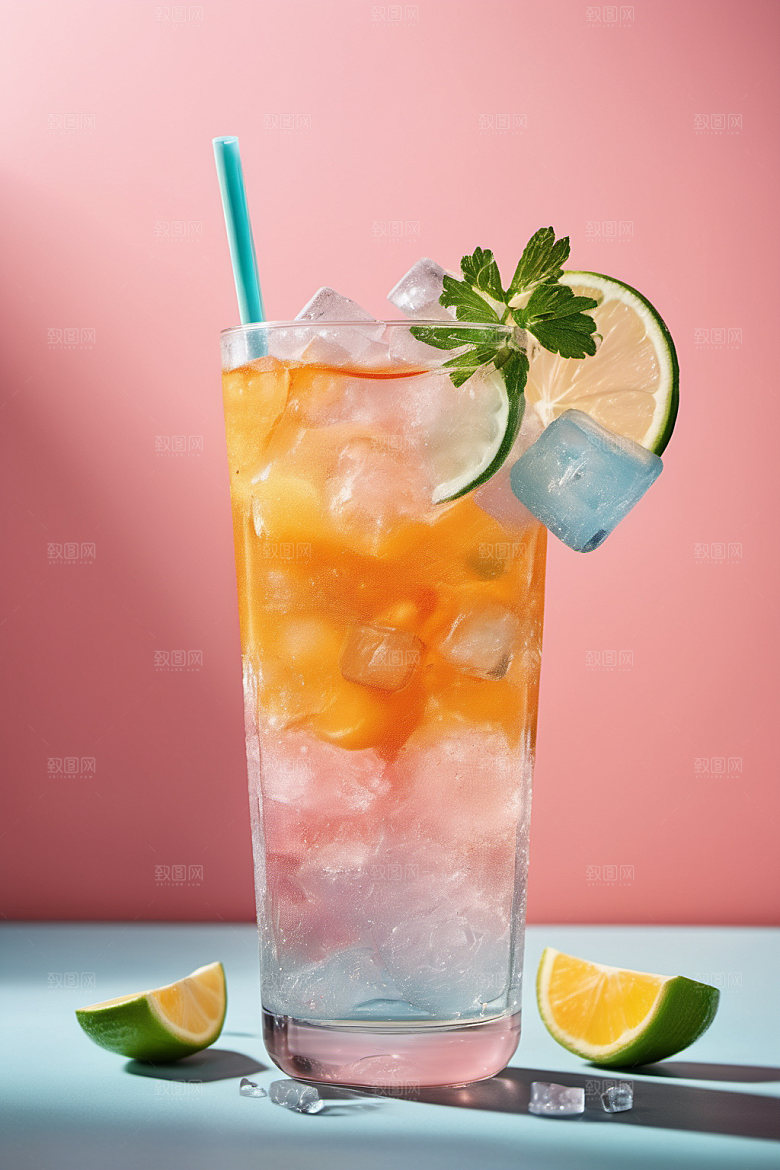 果汁果饮夏天摄影图