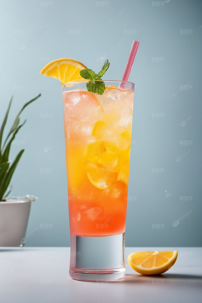 果汁缤纷夏天摄影图