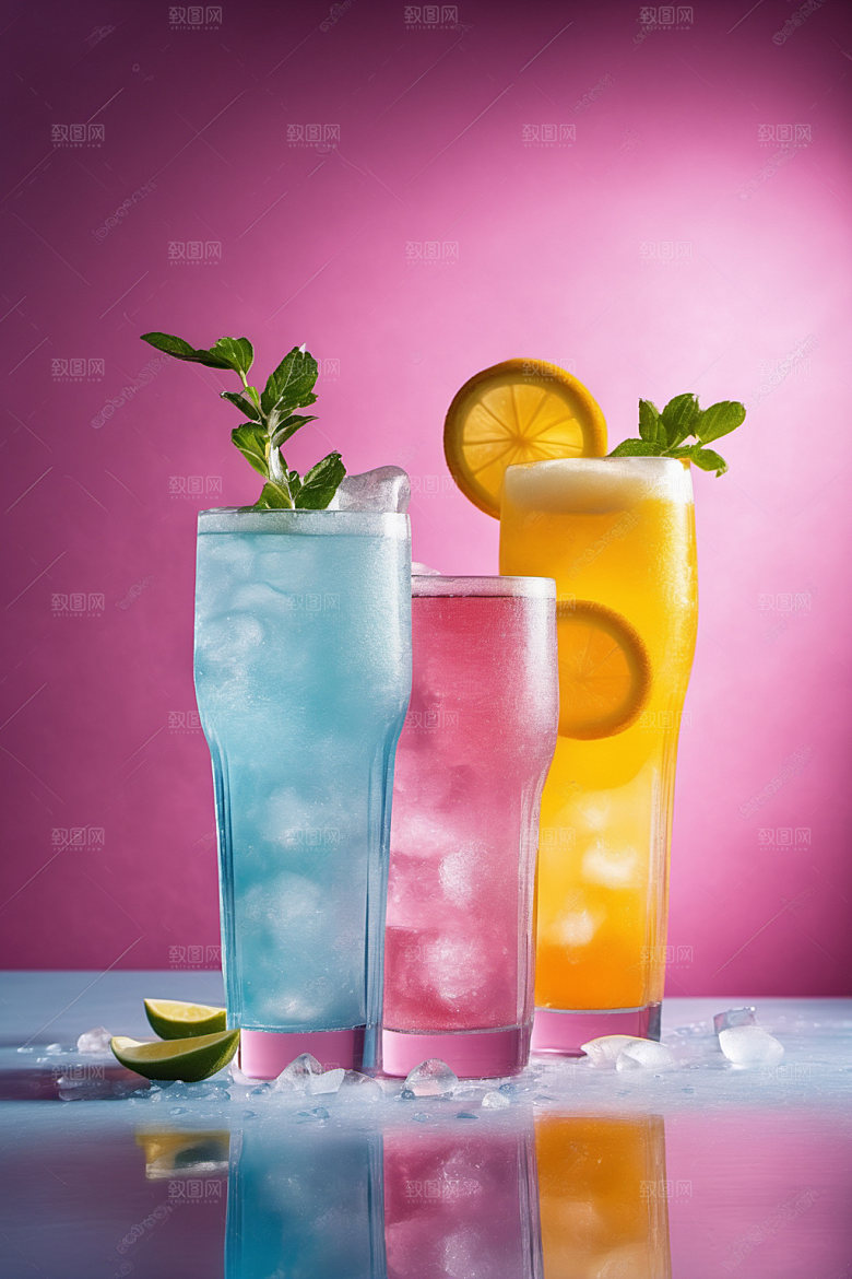 果汁饮品夏天摄影图