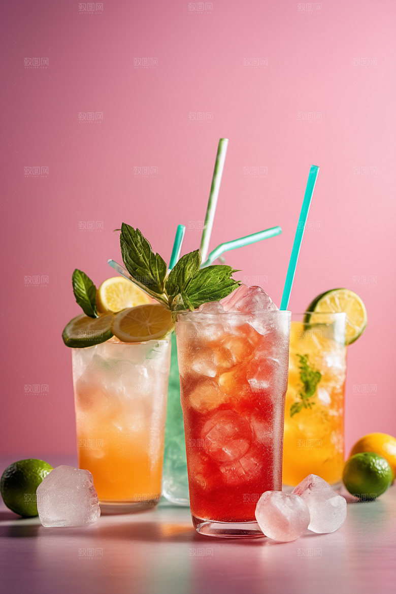 果汁茶饮高清摄影图