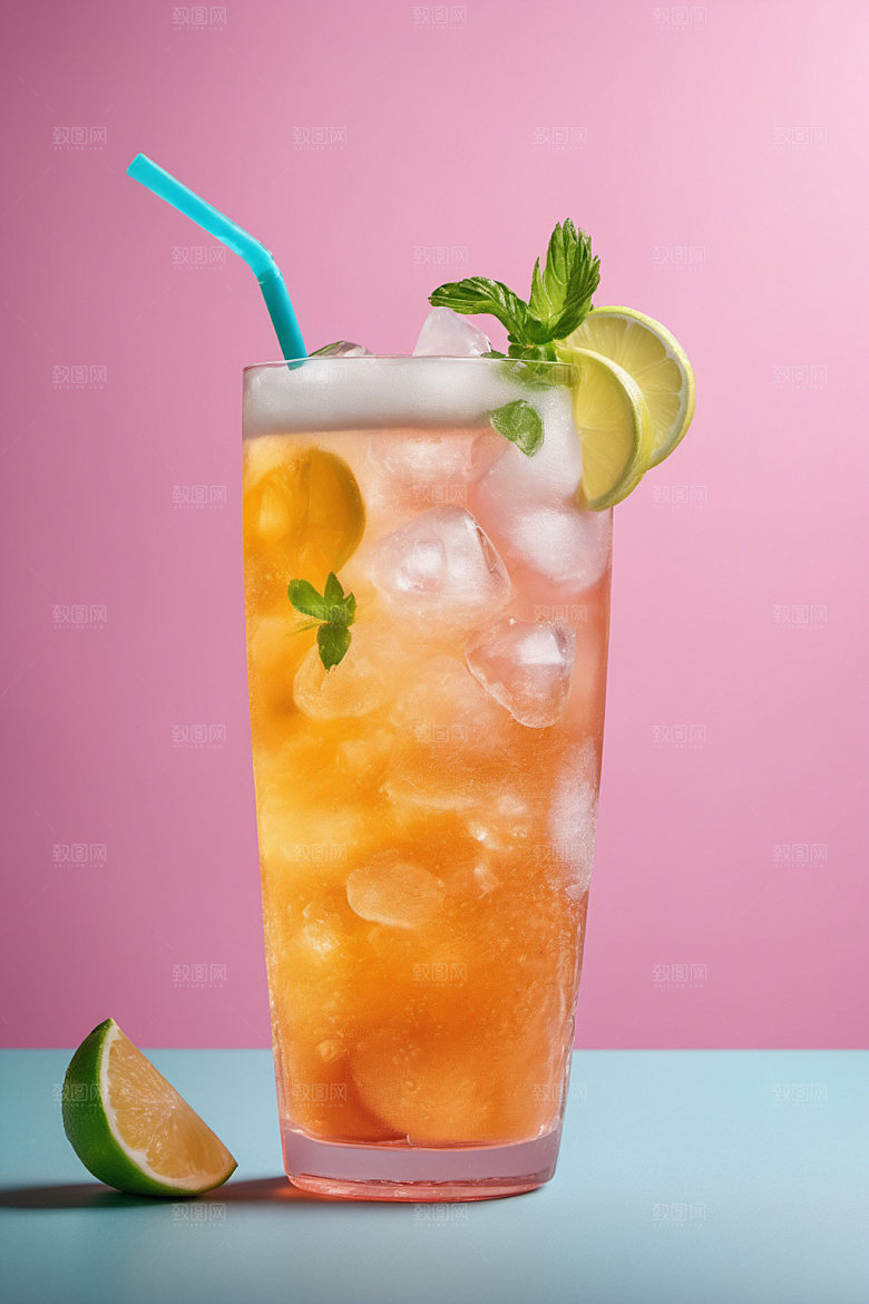 果汁创意茶饮摄影图