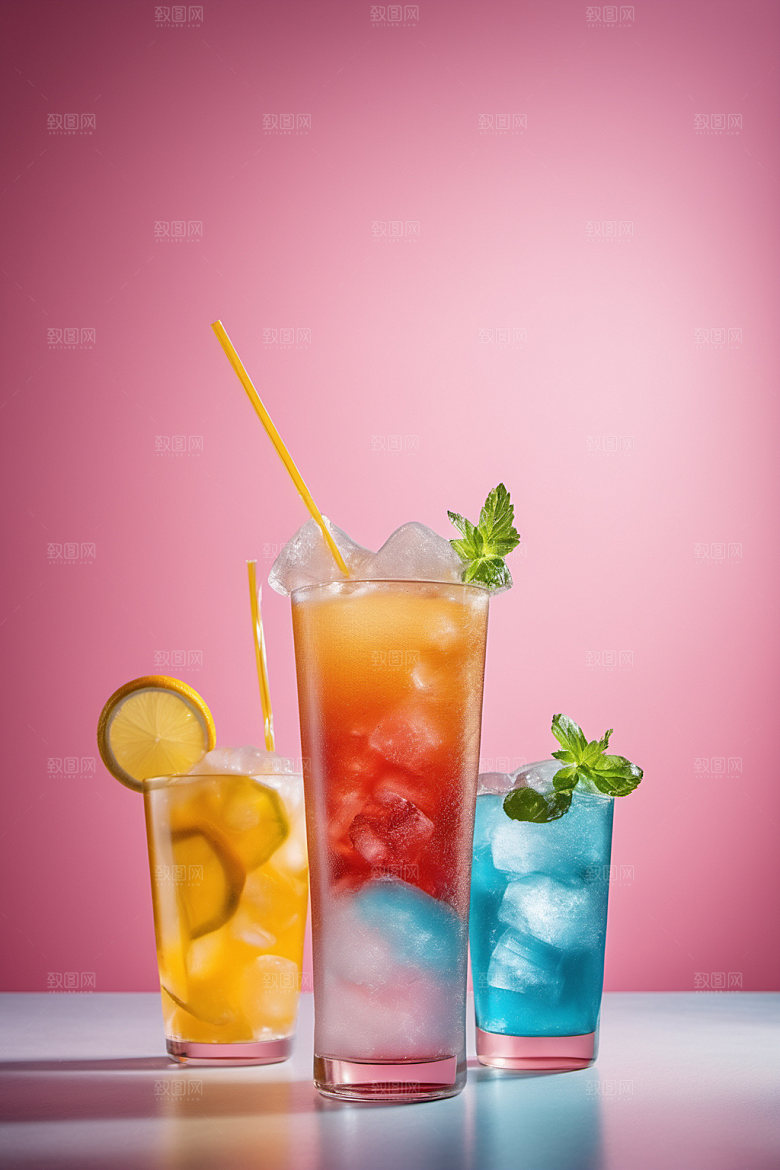 果汁夏日美食摄影图