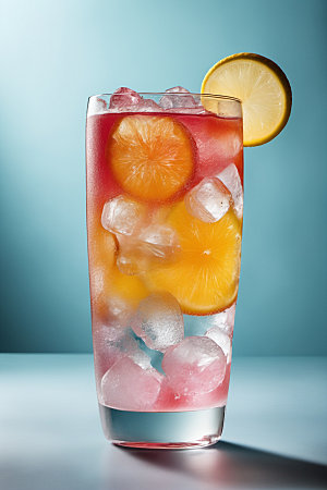 果汁饮料创意摄影图