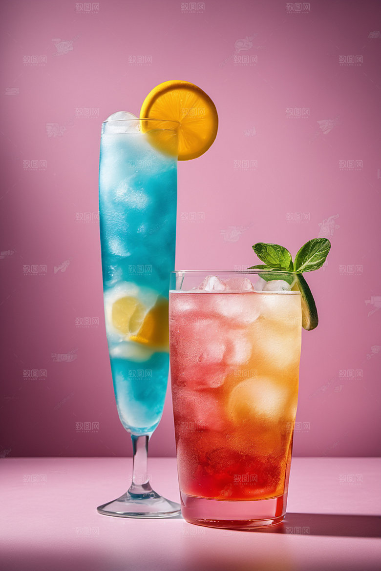 果汁夏天美食摄影图