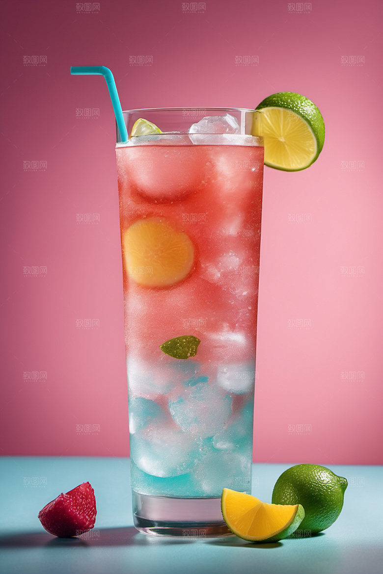 果汁缤纷夏天摄影图