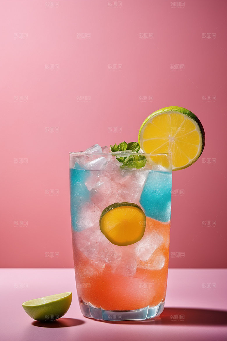 果汁冰爽果饮摄影图