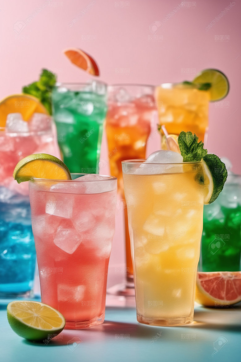 果汁饮料创意摄影图