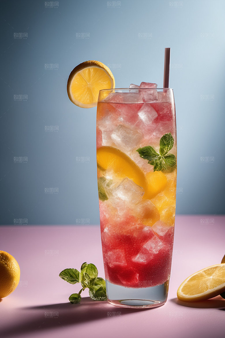 果汁美食夏天摄影图