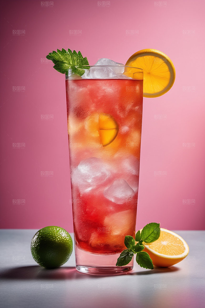 果汁夏日美食摄影图