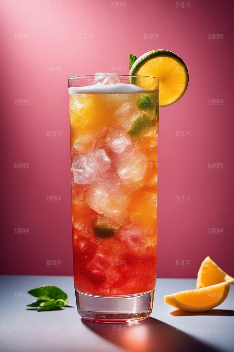 果汁缤纷夏天摄影图