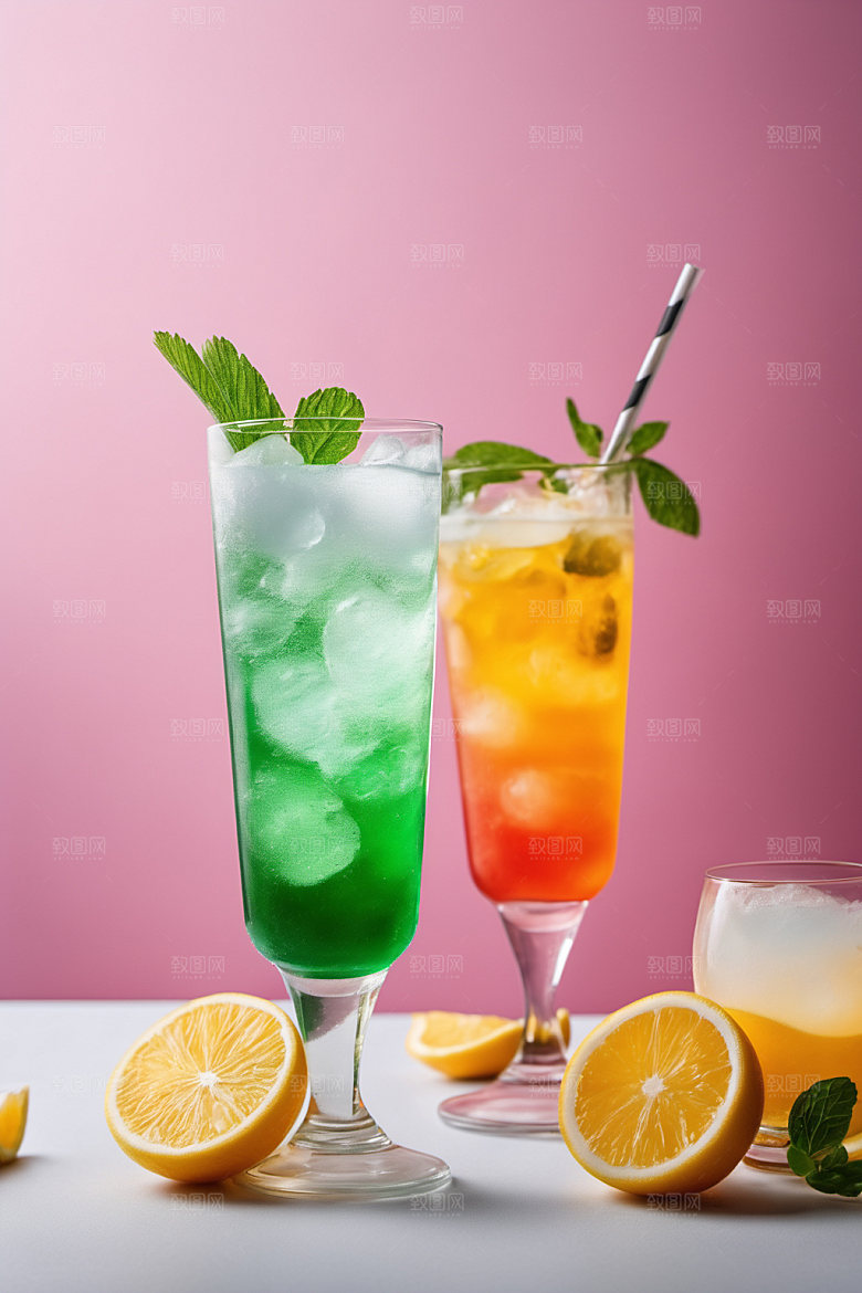 果汁茶饮美食摄影图