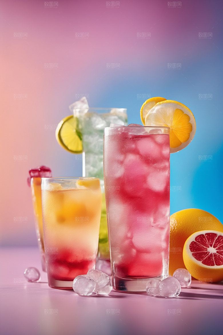 果汁茶饮夏天摄影图