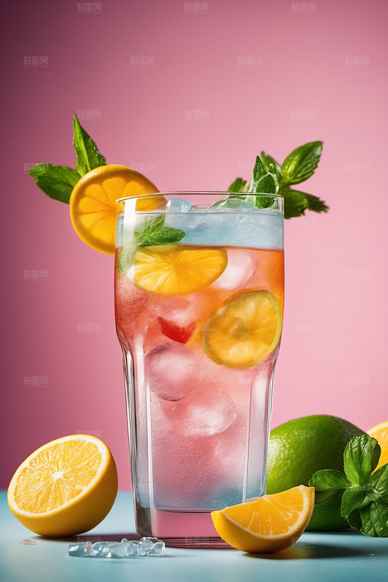 果汁果饮夏日摄影图