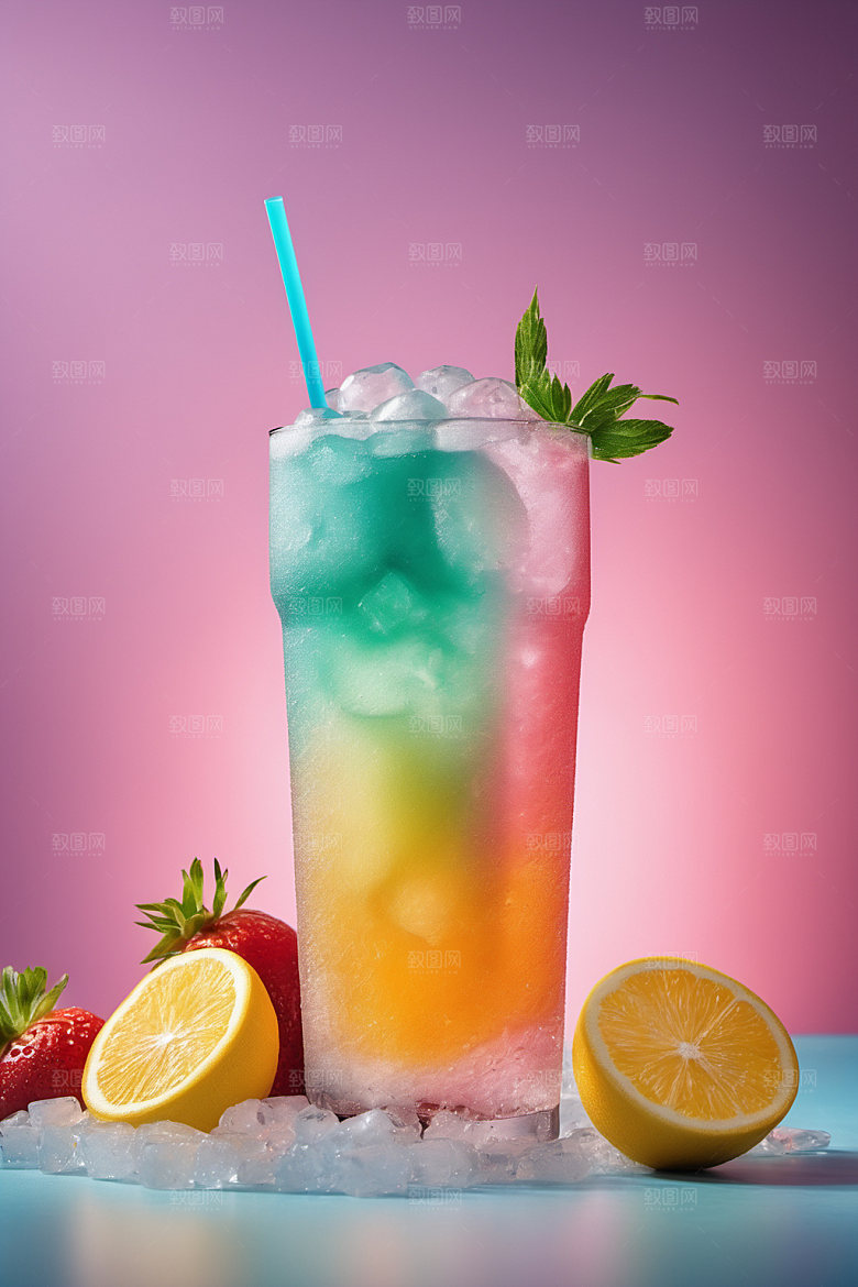 果汁高清夏日摄影图