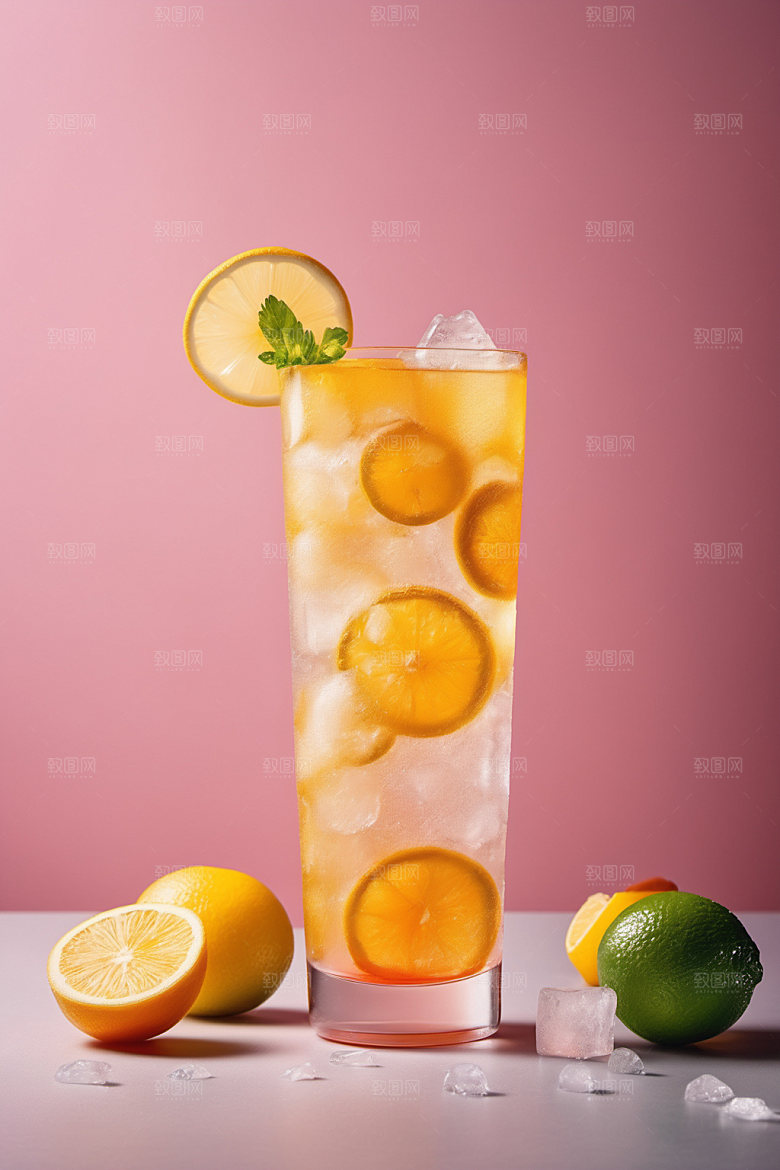 果汁茶饮夏天摄影图