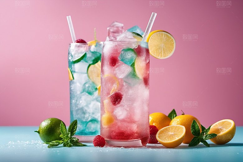 果汁美食夏日摄影图