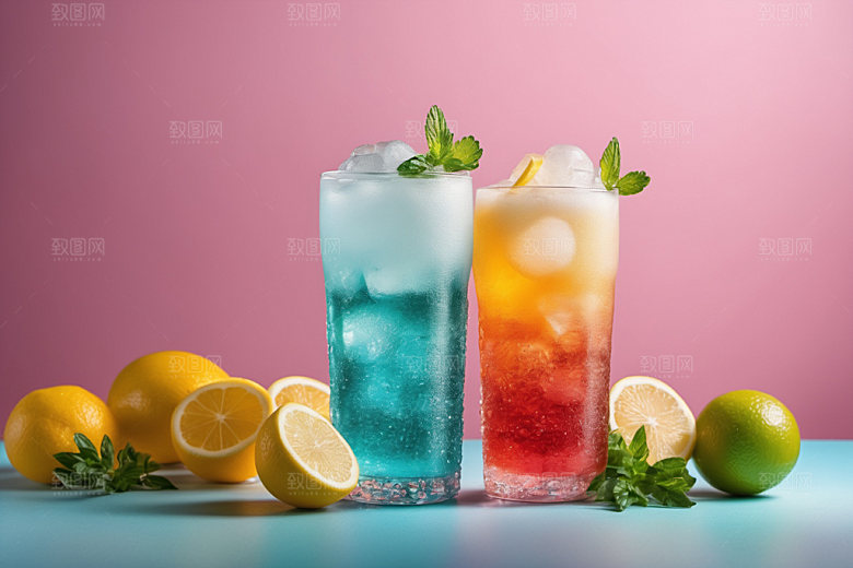 果汁果饮夏日摄影图