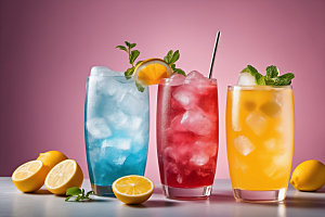 果汁饮品夏日摄影图