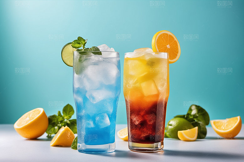 果汁美食夏日摄影图
