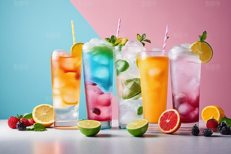 果汁夏日高清摄影图
