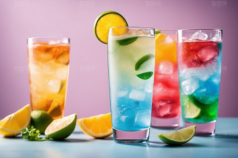 果汁冰爽夏日摄影图