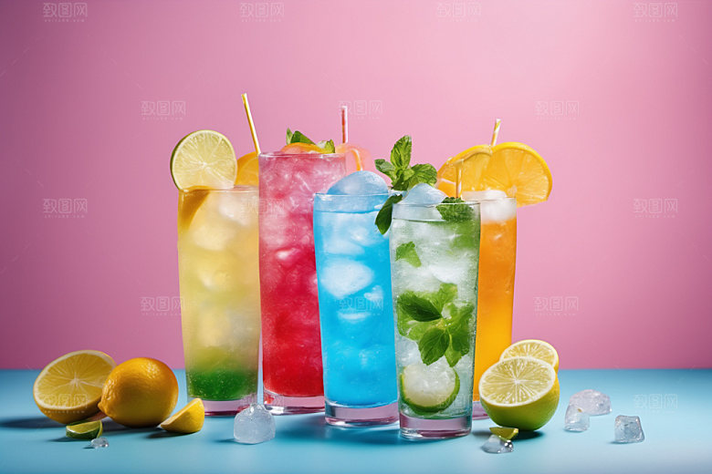 果汁果饮夏日摄影图