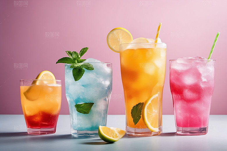 果汁夏天果饮摄影图
