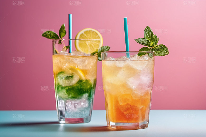 果汁茶饮夏天摄影图