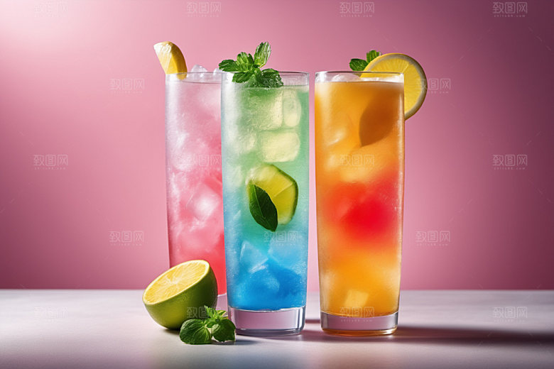 果汁茶饮高清摄影图