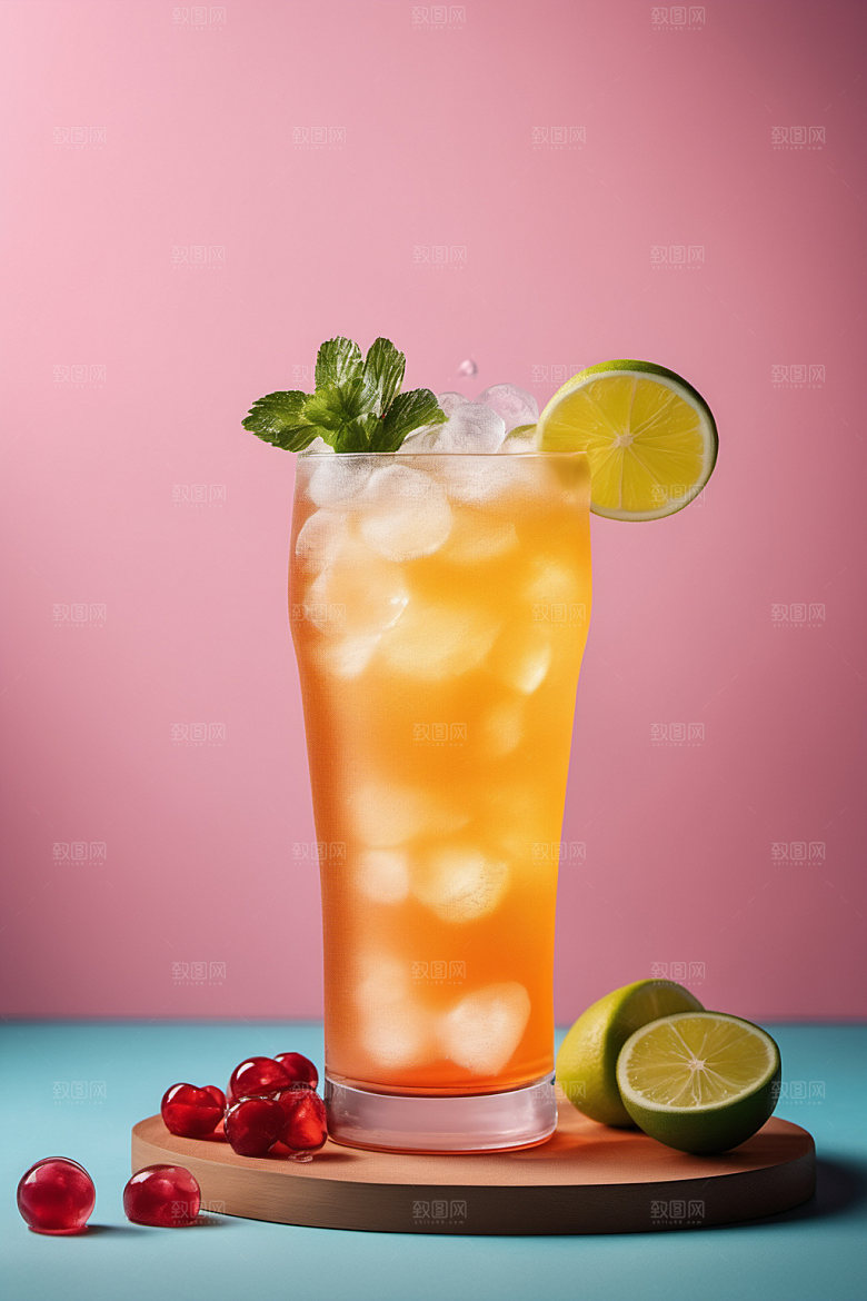 果汁美食夏天摄影图
