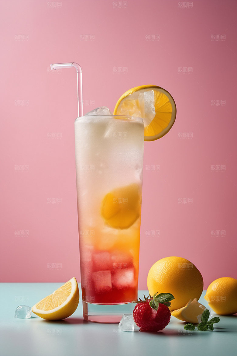 果汁饮品缤纷摄影图