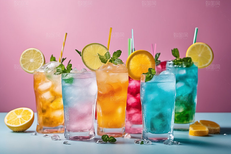 果汁夏天美食摄影图