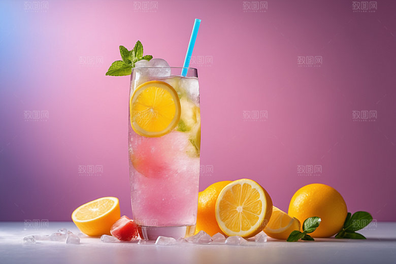 果汁茶饮高清摄影图