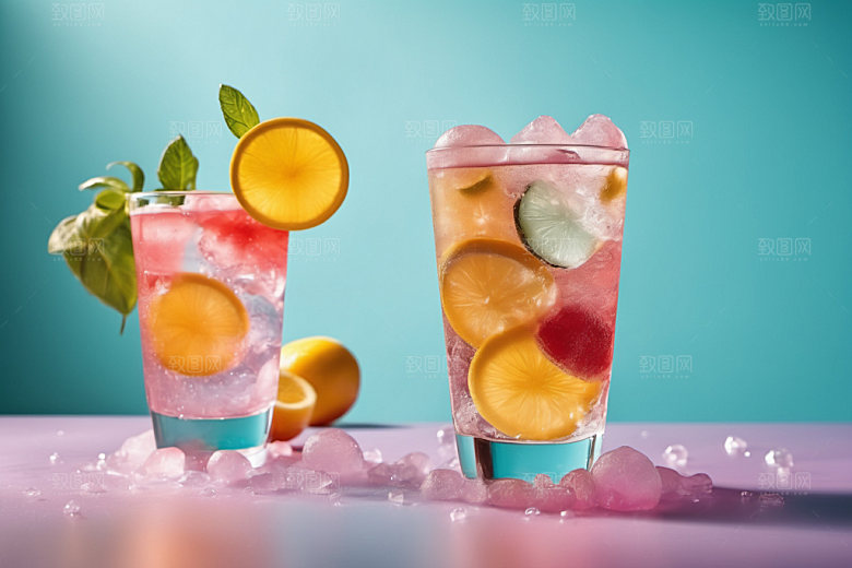 果汁创意美食摄影图