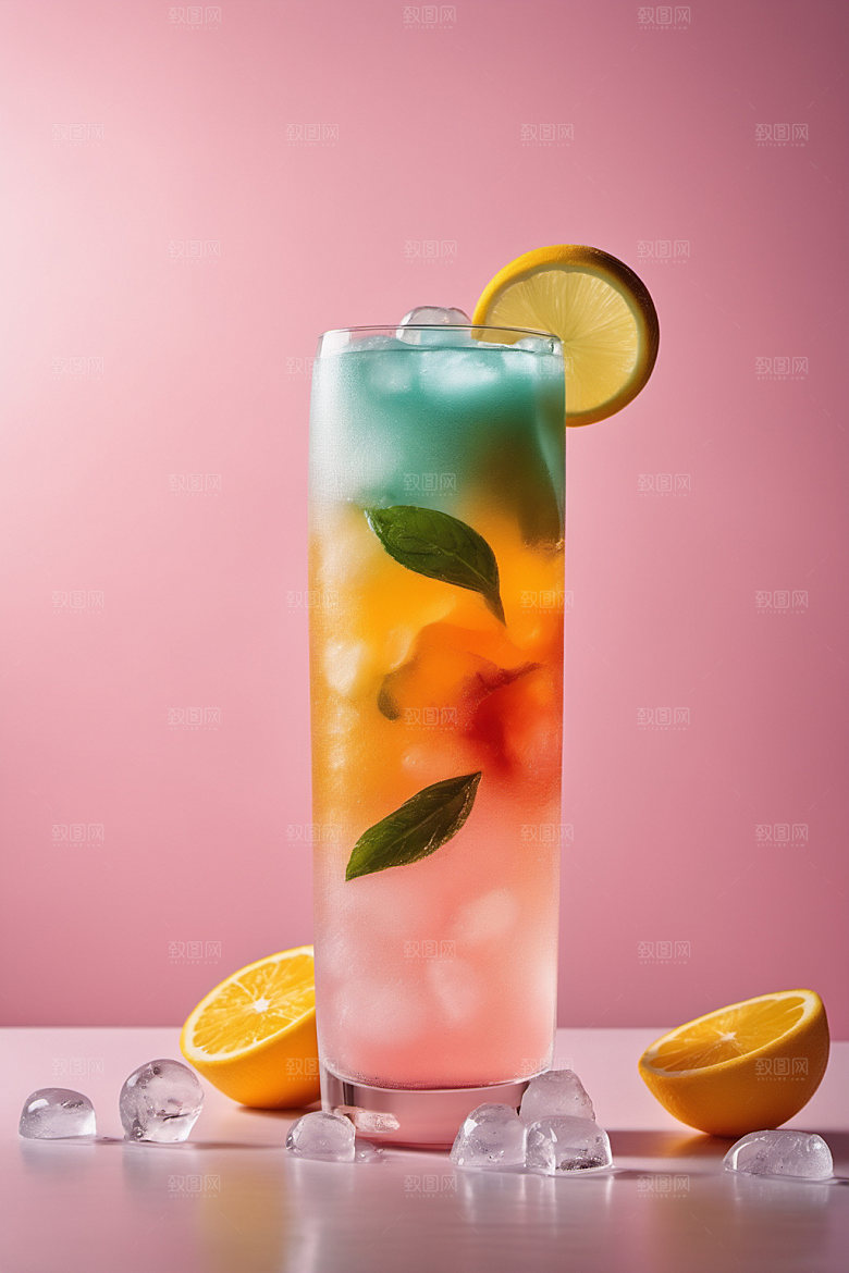 果汁饮品夏天摄影图