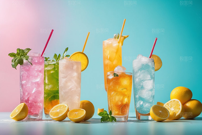 果汁饮料高清摄影图