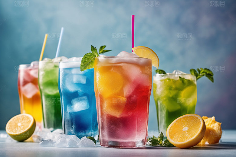 果汁美食夏日摄影图