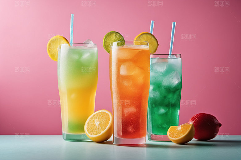 果汁饮料夏天摄影图