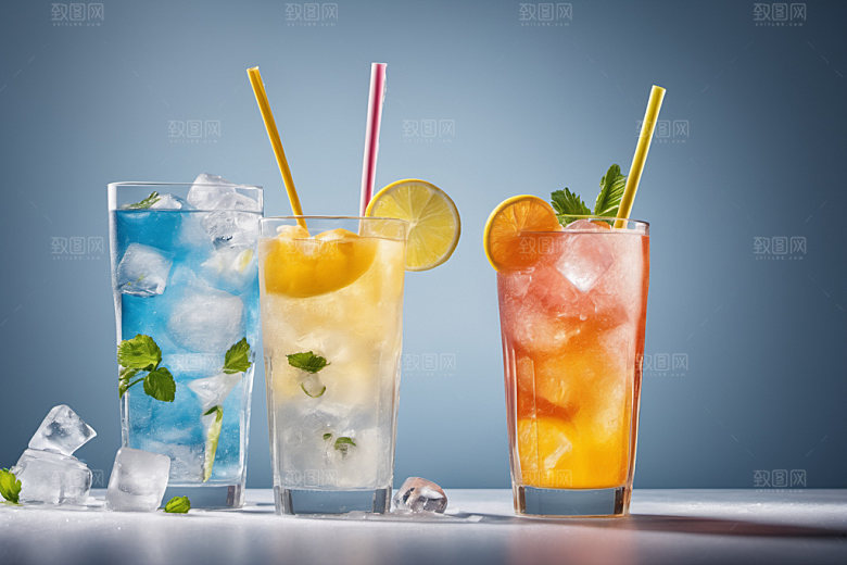 果汁夏天美食摄影图