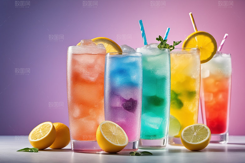 果汁夏天果饮摄影图