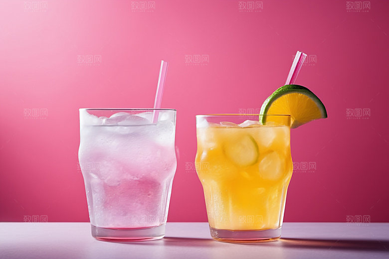 果汁饮品夏日摄影图