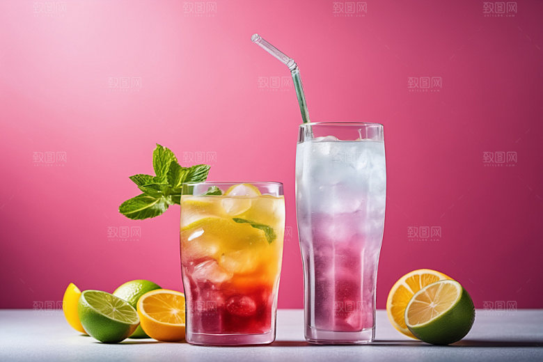 果汁茶饮美食摄影图
