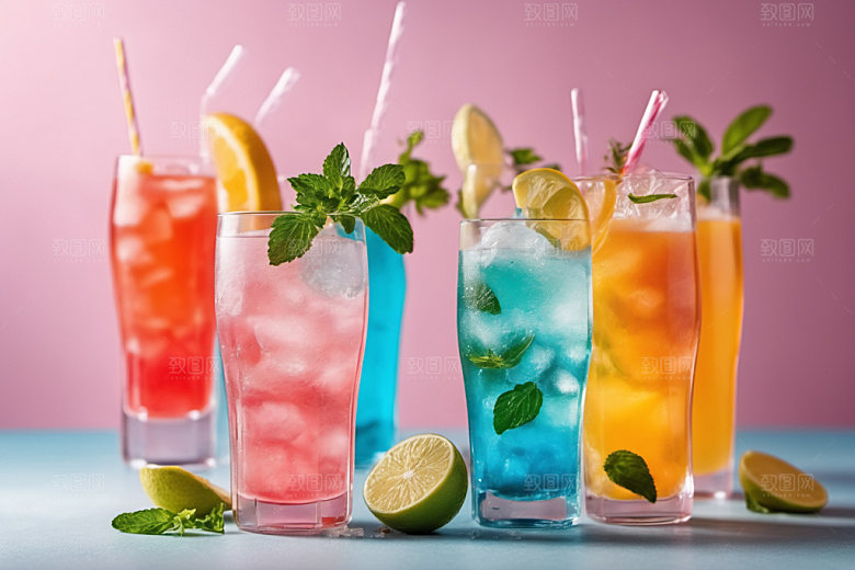 果汁茶饮夏天摄影图