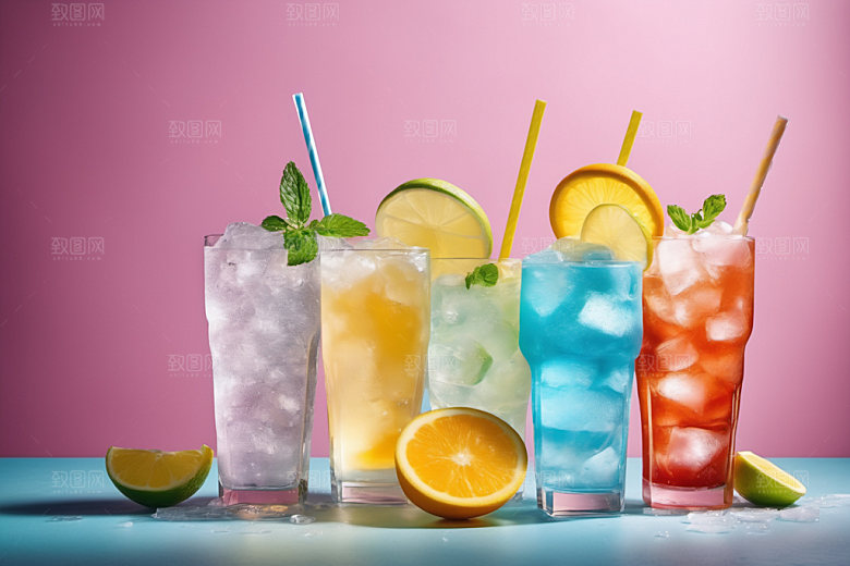 果汁创意夏日摄影图