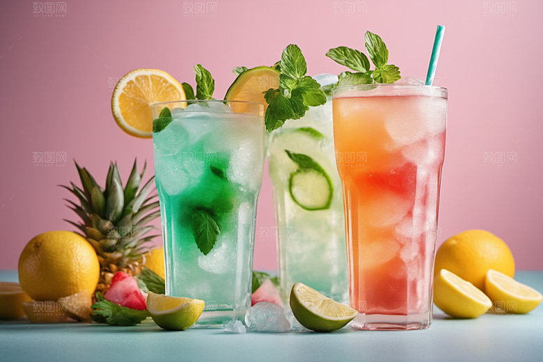 果汁美食夏天摄影图