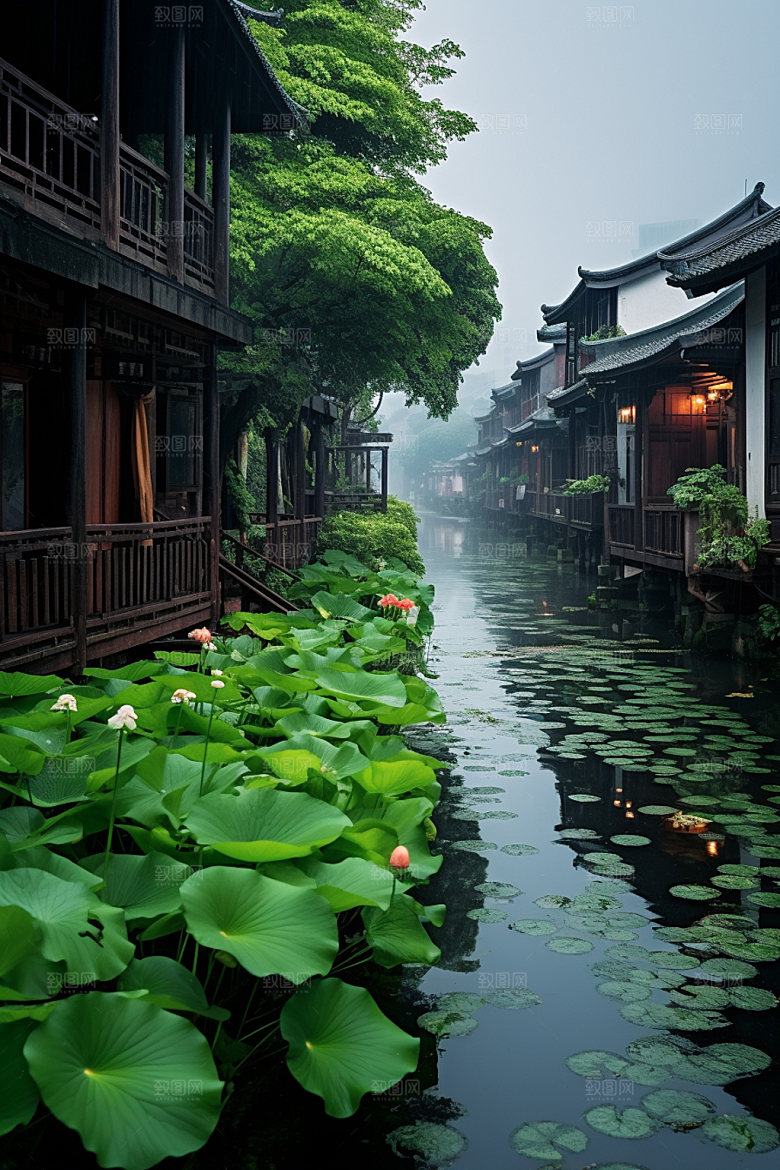 古镇风光高清江南水乡摄影图