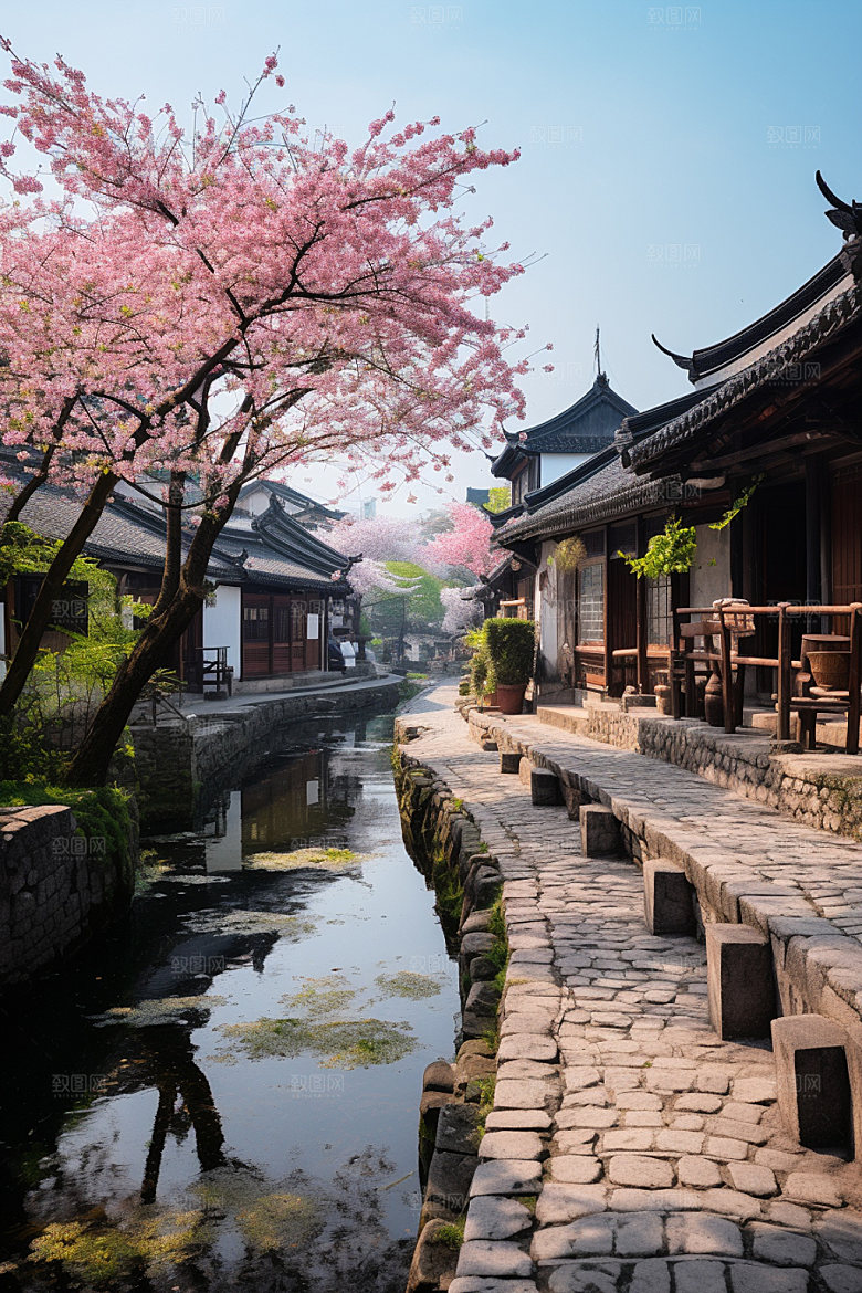 古镇风光小镇景区摄影图
