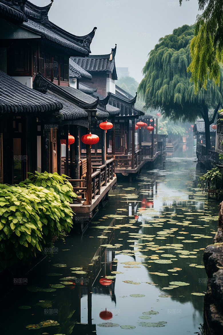 古镇风光景区高清摄影图